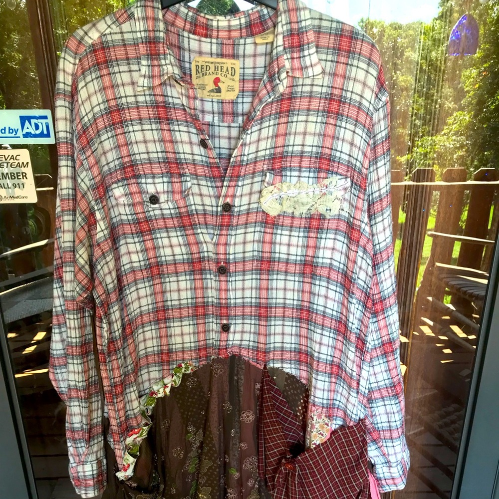 OOAK Art to wear. Prairie Child L dress/top